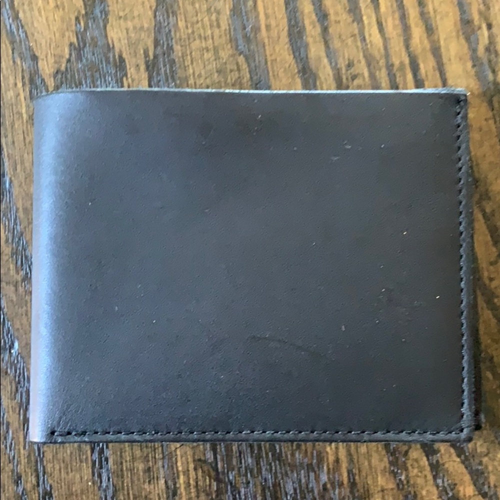 J. Crew Black Genuine Leather Men’s Wallet